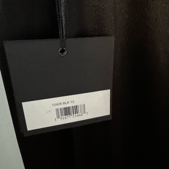 Ieena for Mac Duggal CHARMEUSE RHINESTONE STRAP TRUMPET GOWN Size 12 NWT - Picture 6 of 8